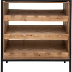 MEUBLE BAR BOUTEILLE BAKOS D.60X30X160CM