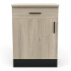 MEUBLE BAS 60CM 1 PORTE ET 1 TIRROIR