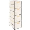 MEUBLE EN METAL 4 TIROIRS EN PAPIER BLANC