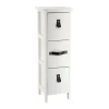 MEUBLE PAULOWNIA PM 3 TIROIRS POIGNEES DECO BLANC