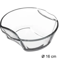 MINI PLAT ROND VERRE D.16CM
