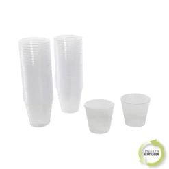 MINI VERRINE PLASTQUE TRANSPARENT 30ML X50PCS