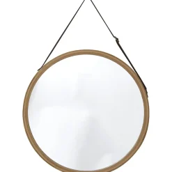 MIROIR A SUSPENDRE DIAMETRE 38CM BAMBOU