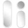 MIROIR CORFU BLANC H75CM X3 PIECES