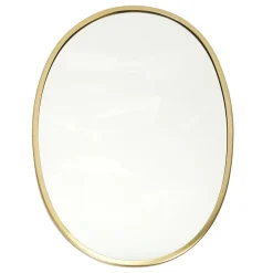 MIROIR DECO CONTOUR DECO DORE OVALE