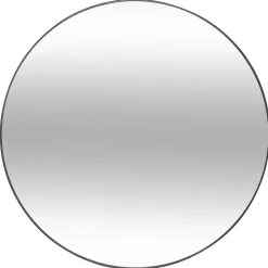 MIROIR METAL FIN NOIR ALICE D.76CM