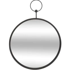 MIROIR METAL GOUSSET D.30CM