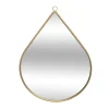 MIROIR METAL GOUTTE 28X39CM