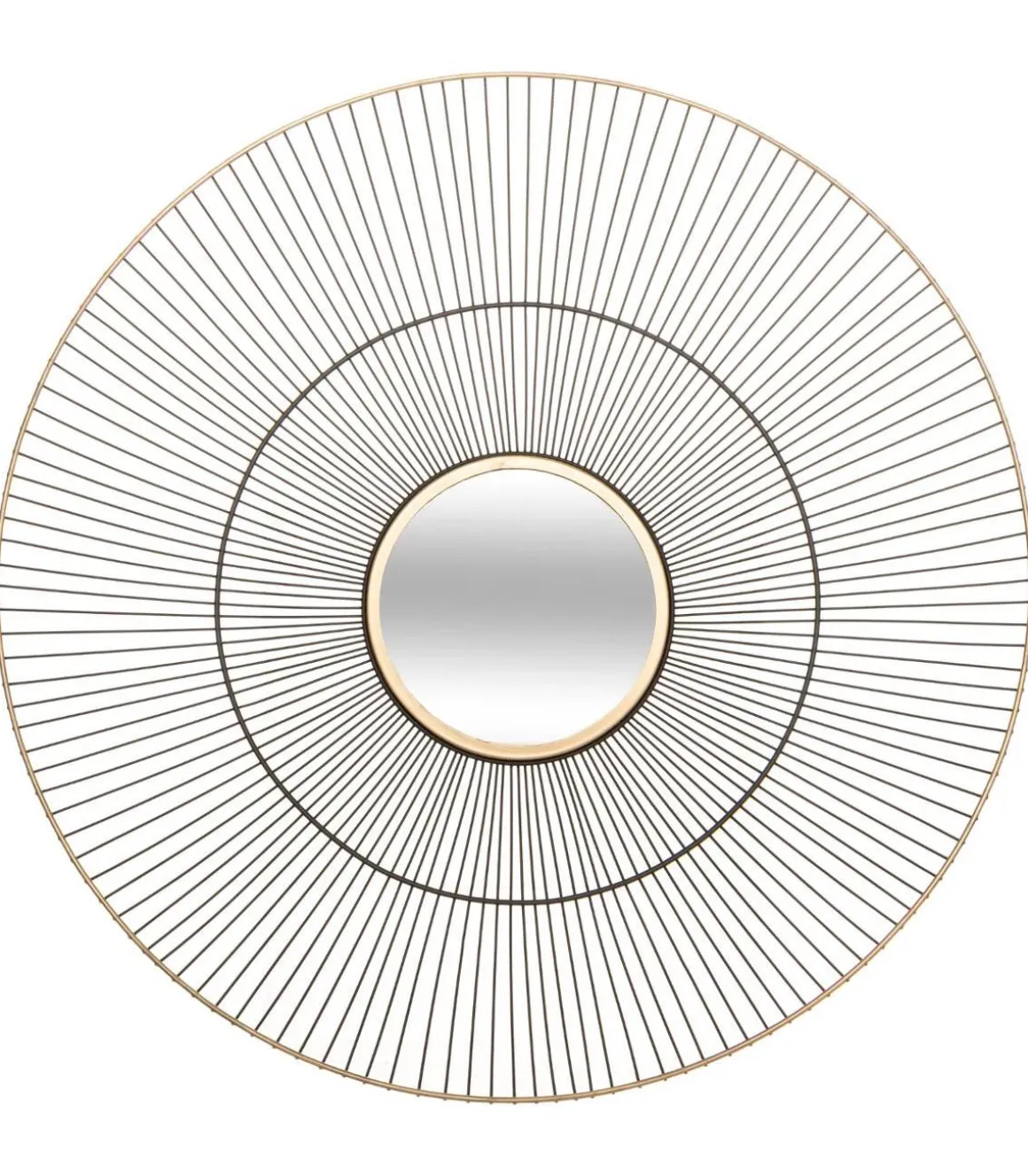MIROIR METAL LENY D.64.5X15CM