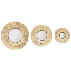 MIROIR RAPHIA ALBA X3 PIECES