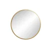 MIROIR ROND A SUSPENDRE D.50CM OR METAL