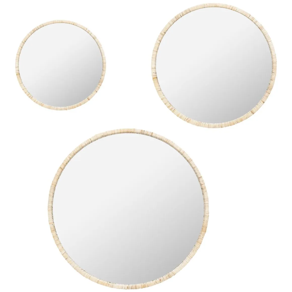 MIROIR ROTIN JESSY D.45CM