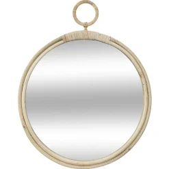 MIROIR ROTIN ROND CAROLINA D.38CM
