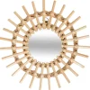MIROIR ROTIN SOLEIL X3 PIECES D.28CM