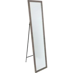 MIROIR SUR PIED EFFET BOIS 35X155CM