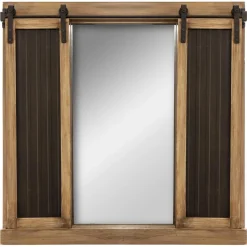 MIROIR VOLET ARDOISE D.76X76CM