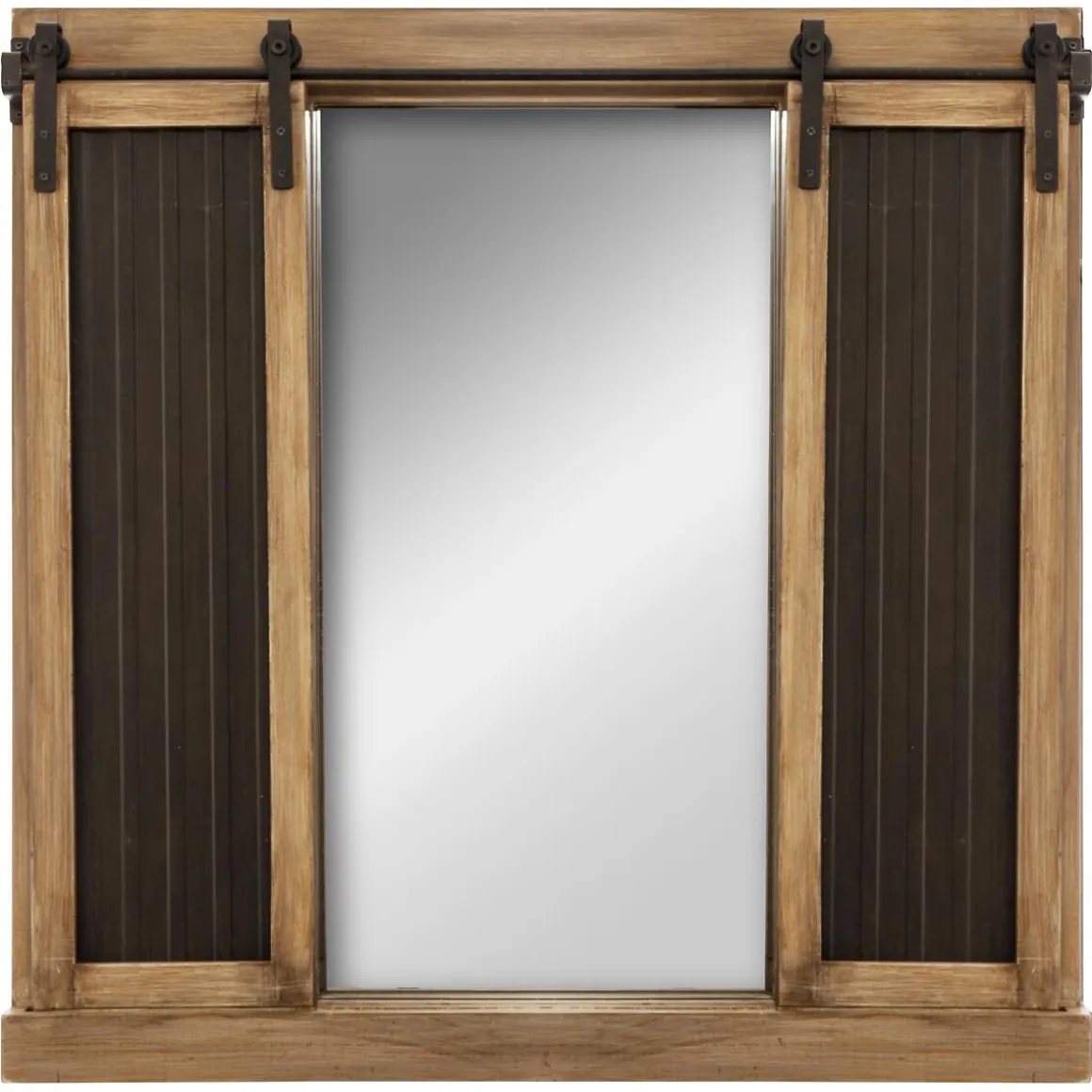 MIROIR VOLET ARDOISE D.76X76CM