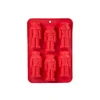 MOULE SILICONE 6 CASSE NOISETTE ROUGE