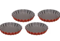4 MOULES TARTELETTE 12CM