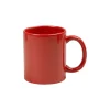 MUG DROIT GRES ROUGE BRIQUE 34CL