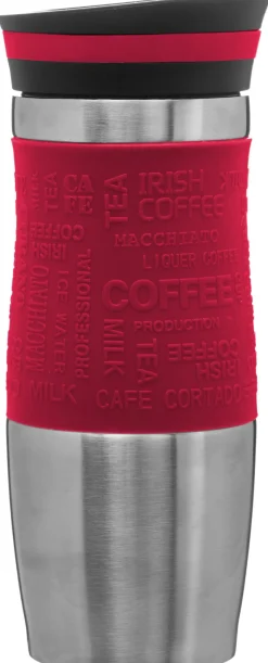 MUG ISOLANT DOUBLE PAROI 35CL ROUGE