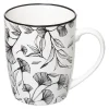 MUG M WHITE FLORAL 34CL