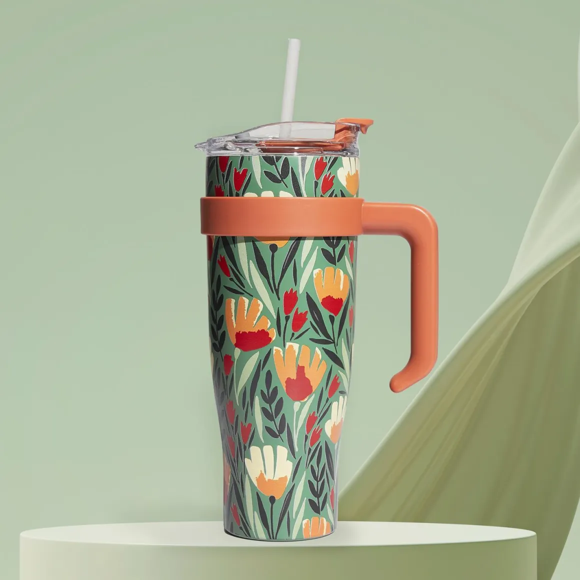 MUG TRANSPORT MIAMI WINTER FLOWER 1.2L