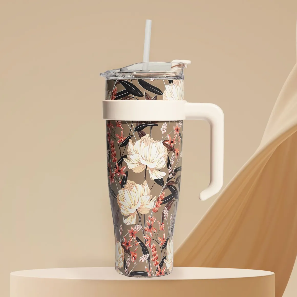 MUG TRANSPORT MIAMI WINTER FLOWER 1.2L
