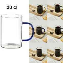 MUG VERRE ANSE COLOREE 30CL