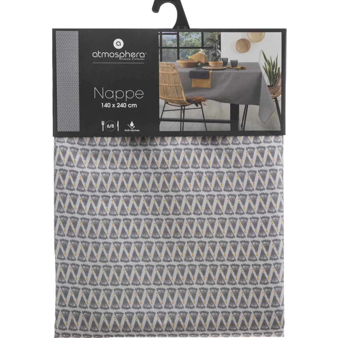 NAPPE ANTI TACHE IMPRIMEE VOLUPT 140X240CM