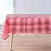 NAPPE RECTANGLE 150X240CM FILS TEINTS VICHY ROUGE