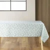 NAPPE RECTANGLE 140X240CM IMPRIMEE MICROFIBRE DIVANY SAUGE