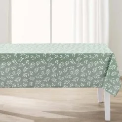 NAPPE RECTANGLE 145X240CM IMPRIME MILOVA SAUGE
