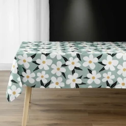 NAPPE RECTANGLE 140X240CM MICROFIBRE IMPRIMEE DARCY SAUGE