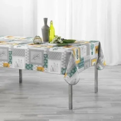 NAPPE RECTANGLE 150X240CM POLYESTER IMP GRAZIELLA JAUNE