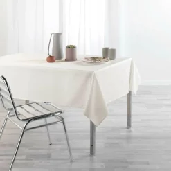 NAPPE RECTANGLE 140X250 CM UNI ENDUIT NEWTON CREME