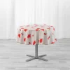 NAPPE RONDE 180 CM POLYESTER IMP SWEET POPPY