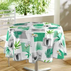 NAPPE RONDE 160CM PVC IMPRIME FLISS