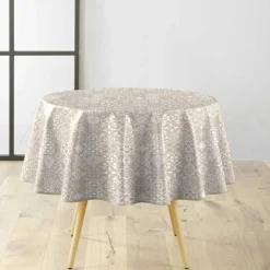 NAPPE RONDE 0 160CM PVC TEXTILIA CARELLA BLANC