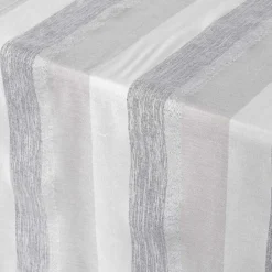 NAPPE 140X240CM COTON METALLISE ELDORA NATUREL ARGENT