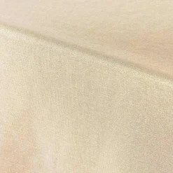 NAPPE 140X240 CM POLYESTER UNI METALLISE SILVERY LIN OR