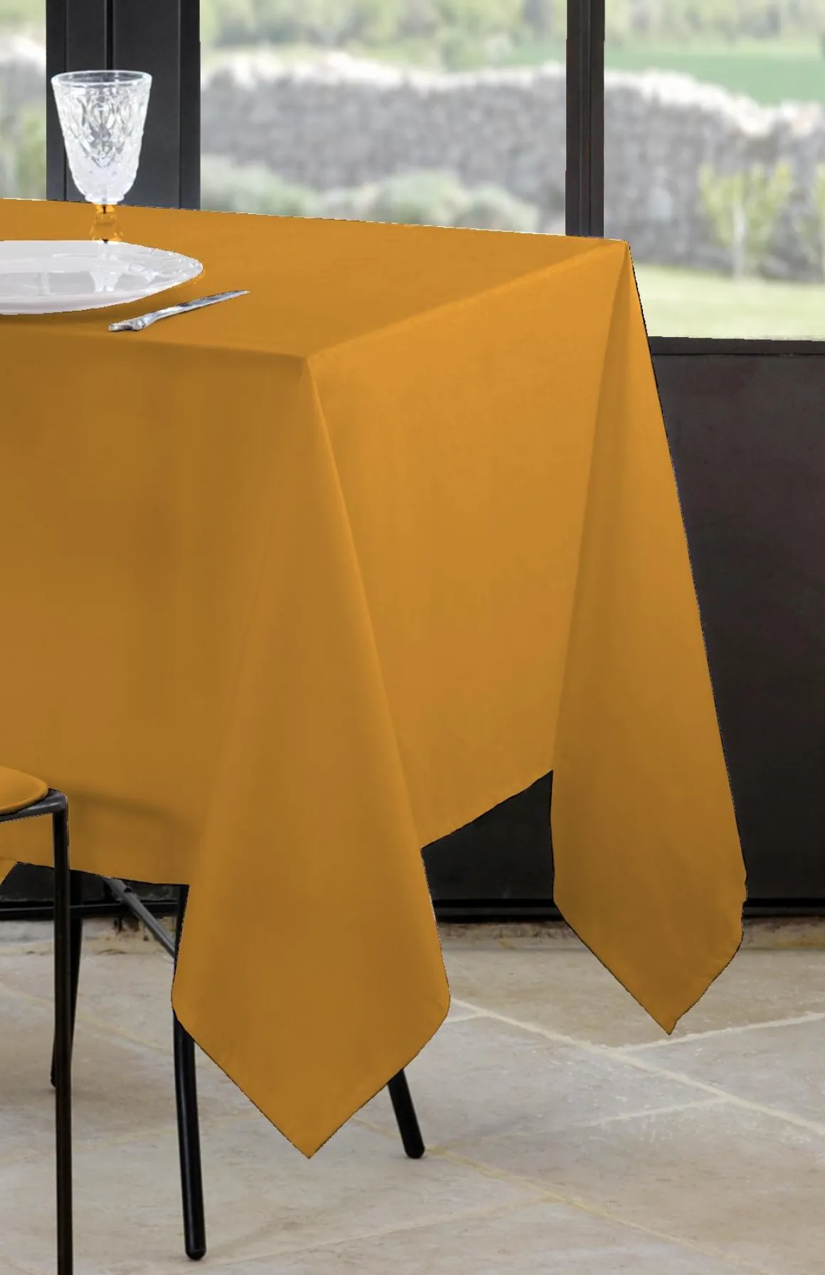 NELSON NAPPE 145X300CM CURRY