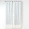 PAIRE DROITE OEILLET PLASTIQUE 70X200CM DAVINA