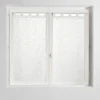 PAIRE DROITE PASSANTS 60X160CM VOILE METALLISE MAISSA