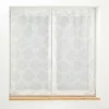 PAIRE DROITE PASSANTS 60X120CM VOILE TISSE LEVITA BLANC