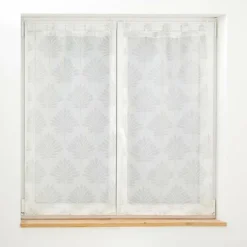 PAIRE DROITE PASSANTS 60X90CM VOILE TISSE LEVITA BLANC