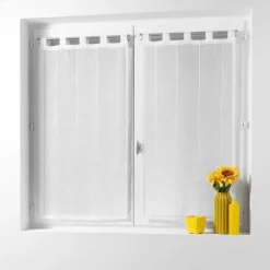 PAIRE DROITE PASSANTS 2X60X90CM LINAHE BLANC