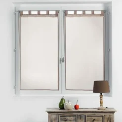 PAIRE DROITE PASSANTS 2X60X160CM VOILE CAMILLA LIN
