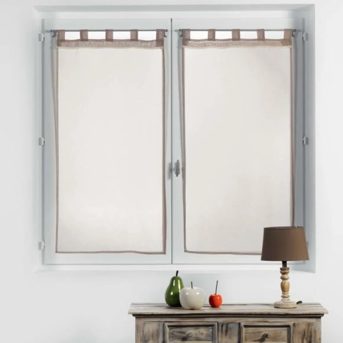 PAIRE DROITE PASSANTS 2X60X90CM VOILE CAMILLA LIN
