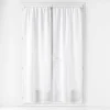 PAIRE DROITE PASSE TRINGLE 70X200CM LIN HALTONA BLANC